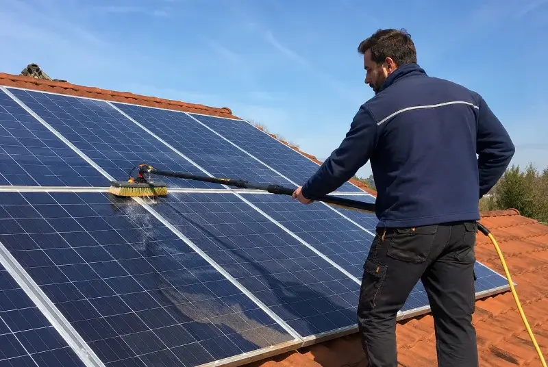 Nettoyage et entretien de panneaux solaires à Mieussy